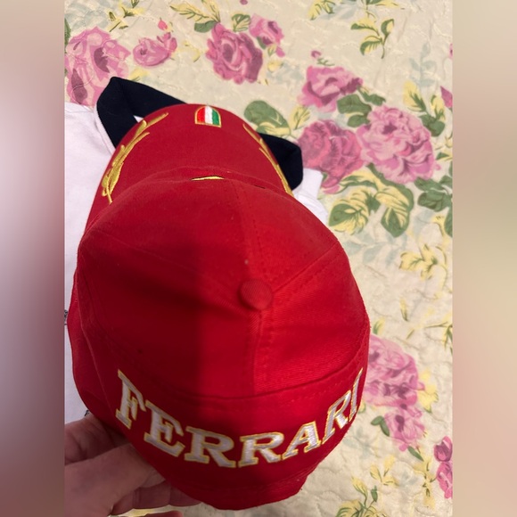 Ferrari Red Cap with Embroidery - Picture 4 of 5